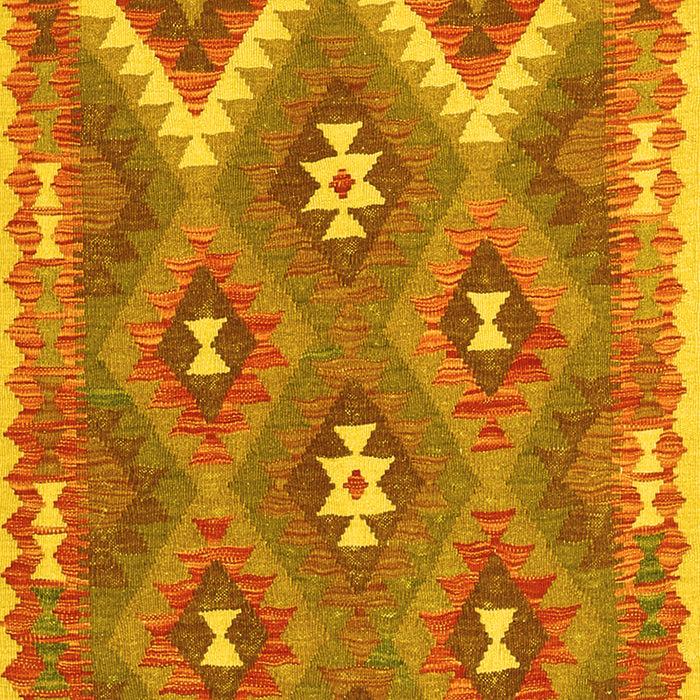Southwestern Yellow Country Rug, con684yw