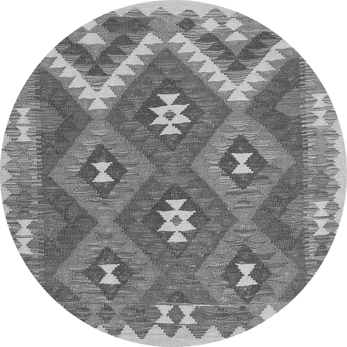 Square Southwestern Gray Country Rug, con684gry