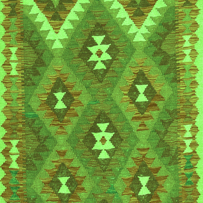 Southwestern Green Country Rug, con684grn