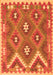 Serging Thickness of Machine Washable Southwestern Orange Country Area Rugs, wshcon684org