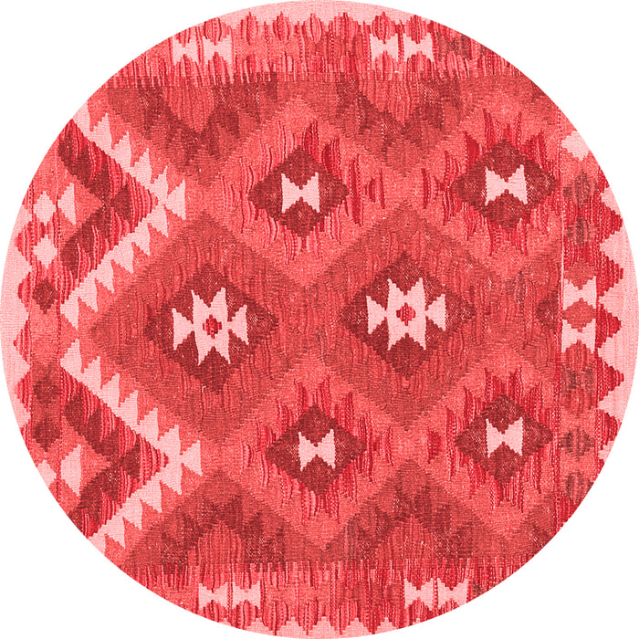 Machine Washable Southwestern Red Country Rug, wshcon684red