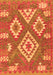 Serging Thickness of Machine Washable Southwestern Orange Country Area Rugs, wshcon685org