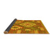 Sideview of Southwestern Yellow Country Rug, con685yw
