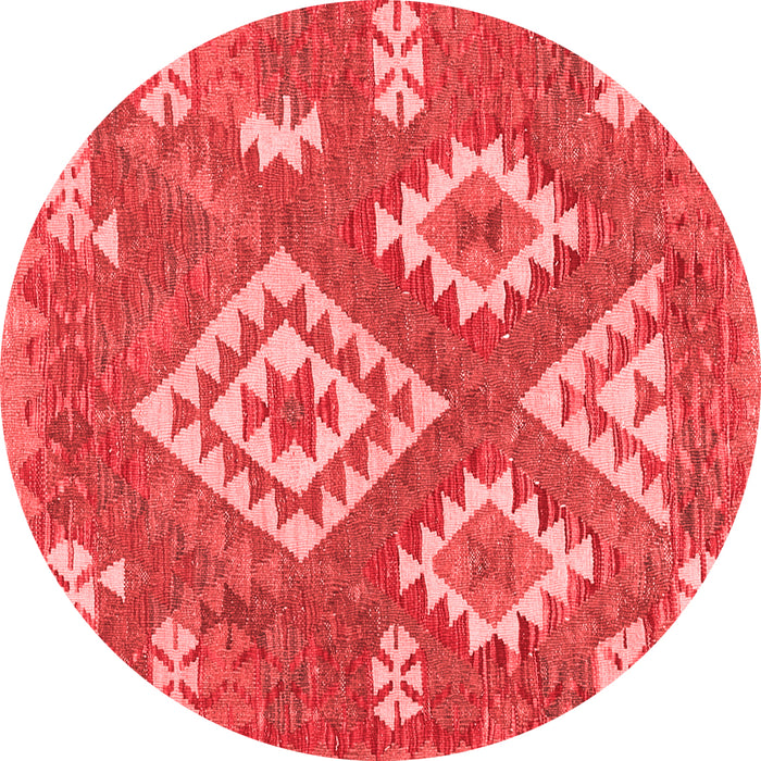 Machine Washable Southwestern Red Country Rug, wshcon685red