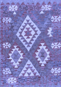 Southwestern Blue Country Rug, con685blu