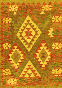 Southwestern Yellow Country Rug, con685yw