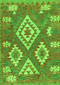 Southwestern Green Country Rug, con685grn