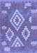 Southwestern Blue Country Rug, con685blu