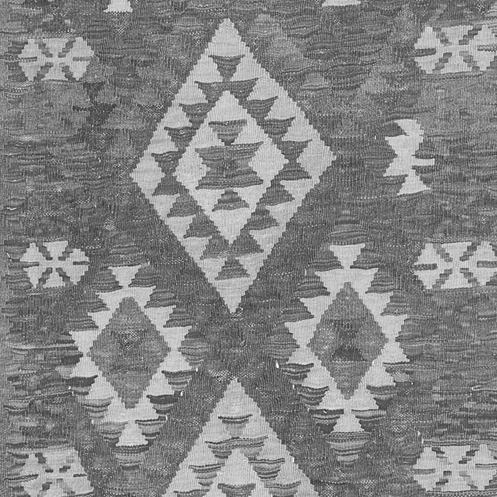 Serging Thickness of Machine Washable Southwestern Gray Country Rug, wshcon685gry