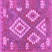 Square Southwestern Purple Country Rug, con685pur