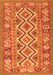Serging Thickness of Machine Washable Southwestern Orange Country Area Rugs, wshcon686org