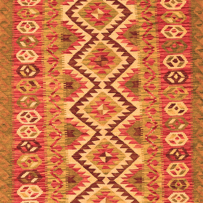 Serging Thickness of Machine Washable Southwestern Orange Country Area Rugs, wshcon686org