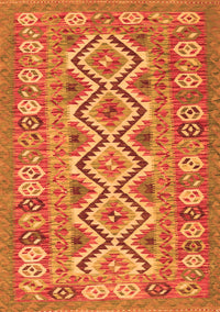 Southwestern Orange Country Rug, con686org