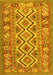 Southwestern Yellow Country Rug, con686yw