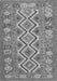 Southwestern Gray Country Rug, con686gry