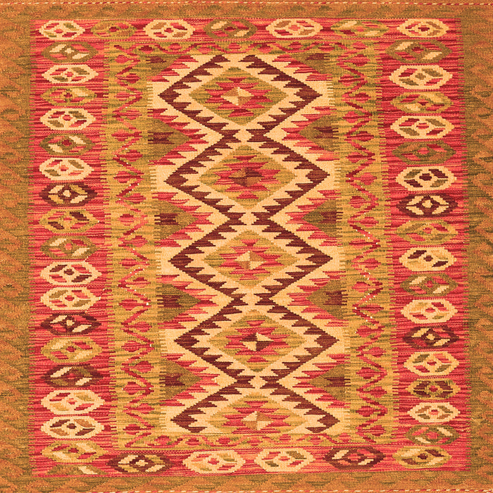 Serging Thickness of Southwestern Orange Country Rug, con686org