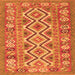 Serging Thickness of Southwestern Orange Country Rug, con686org