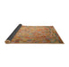 Thickness of Contemporary Orange Southwestern Rug, con687