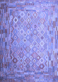 Southwestern Blue Country Rug, con687blu