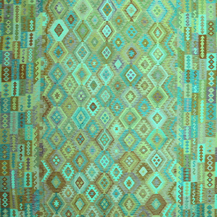 Southwestern Turquoise Country Rug, con687turq