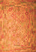 Serging Thickness of Machine Washable Southwestern Orange Country Area Rugs, wshcon687org