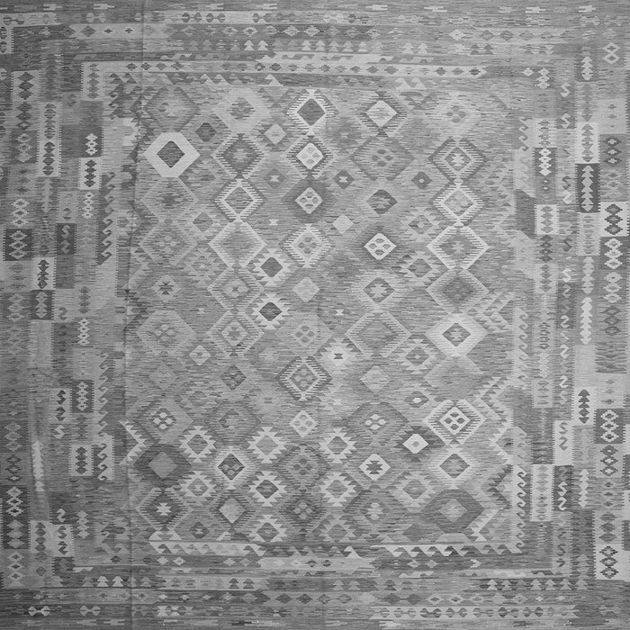 Serging Thickness of Southwestern Gray Country Rug, con687gry