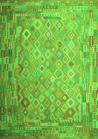 Southwestern Green Country Rug, con687grn