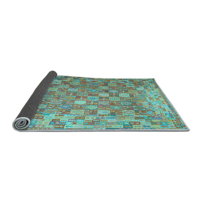 Sideview of Oriental Light Blue Traditional Rug, con688lblu