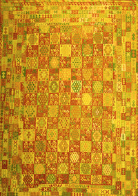 Oriental Yellow Traditional Rug, con688yw