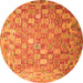 Machine Washable Oriental Orange Traditional Area Rugs, wshcon688org