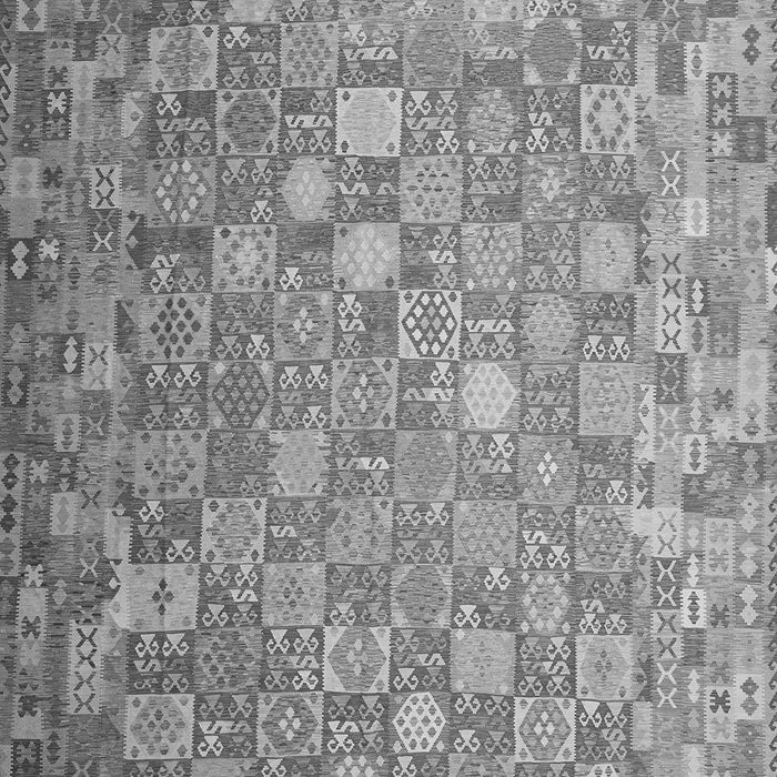 Serging Thickness of Machine Washable Oriental Gray Traditional Rug, wshcon688gry