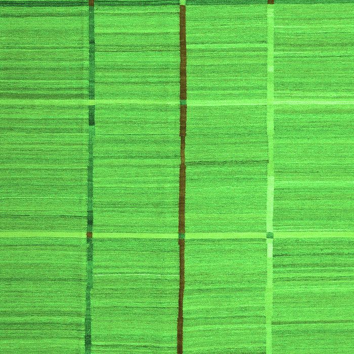 Serging Thickness of Machine Washable Abstract Green Contemporary Area Rugs, wshcon689grn