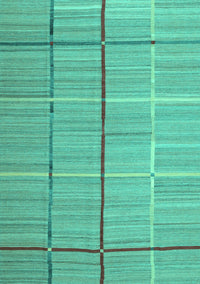 Abstract Turquoise Contemporary Rug, con689turq