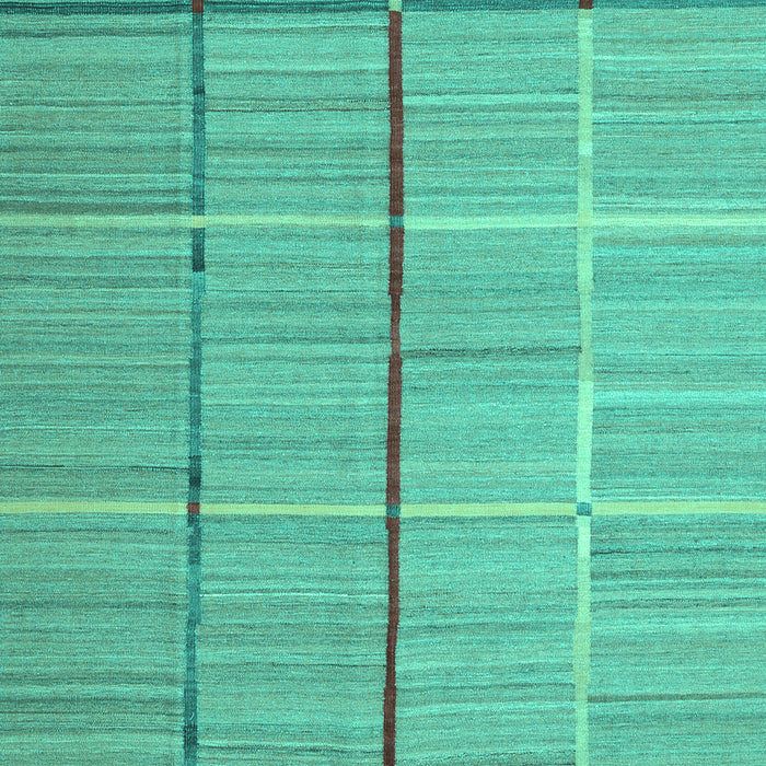 Abstract Turquoise Contemporary Rug, con689turq