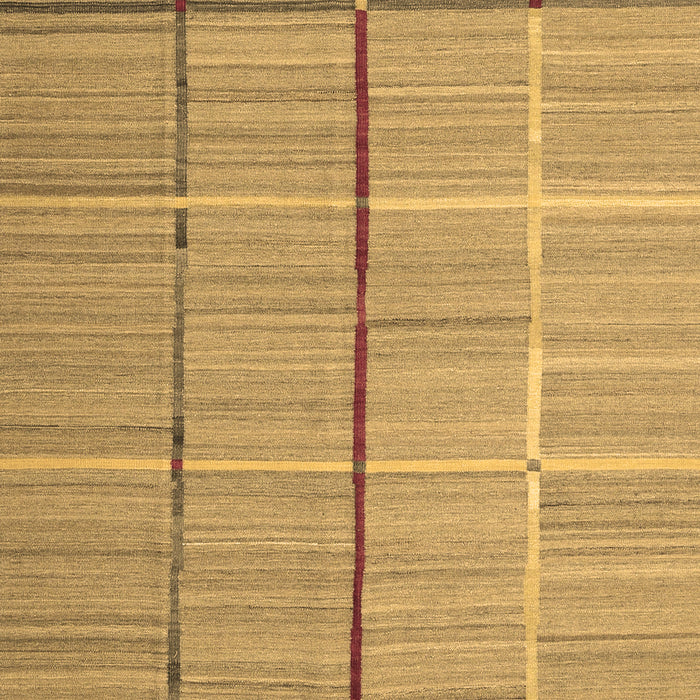 Machine Washable Abstract Brown Contemporary Rug, wshcon689brn