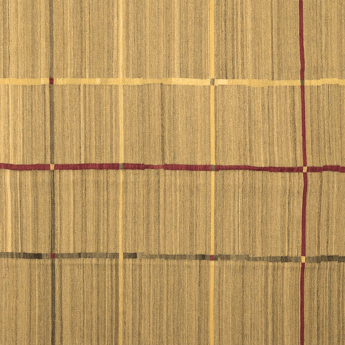 Square Machine Washable Abstract Brown Contemporary Rug, wshcon689brn