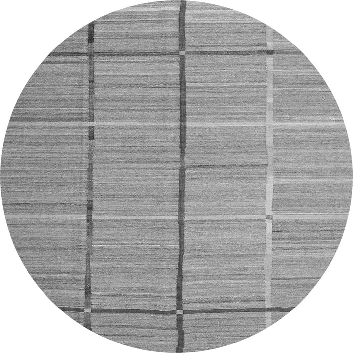 Square Abstract Gray Contemporary Rug, con689gry