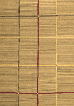 Abstract Brown Contemporary Rug, con689brn