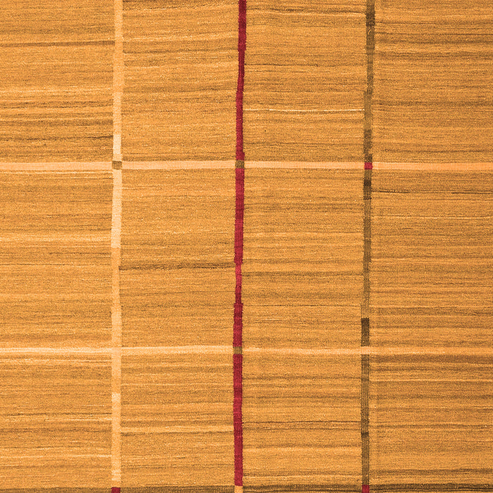 Abstract Orange Contemporary Rug, con689org