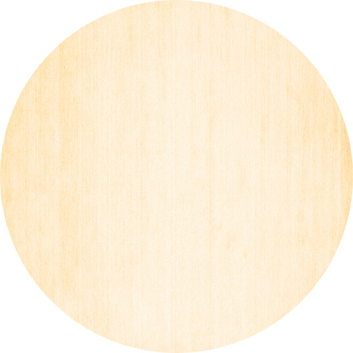 Round Solid Brown Modern Rug, con68brn