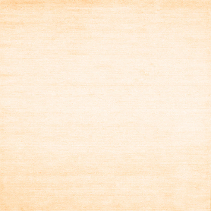 Round Machine Washable Solid Orange Modern Area Rugs, wshcon68org