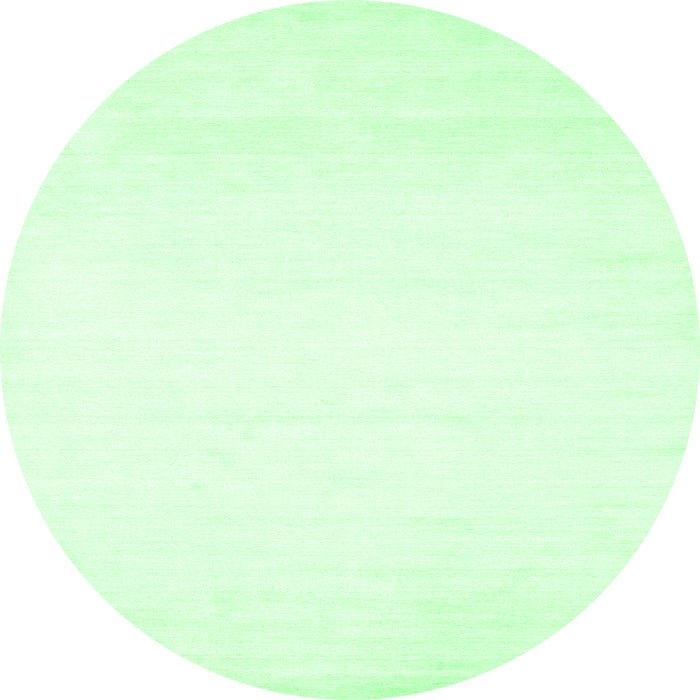 Round Solid Emerald Green Modern Rug, con68emgrn