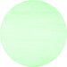 Round Solid Emerald Green Modern Rug, con68emgrn