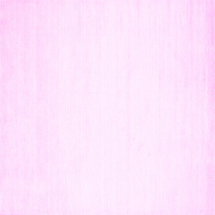 Square Solid Pink Modern Rug, con68pnk