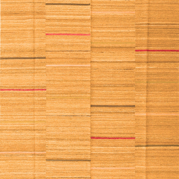 Abstract Orange Contemporary Rug, con690org