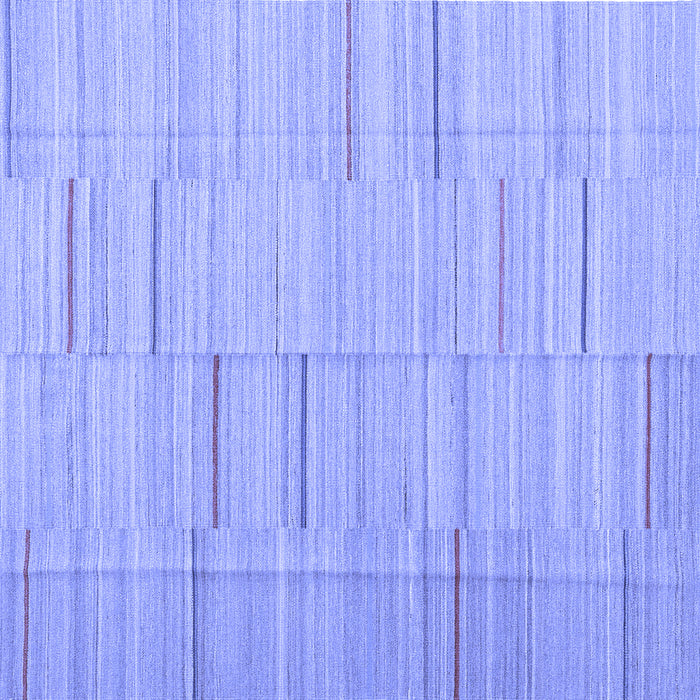 Square Machine Washable Abstract Blue Contemporary Rug, wshcon690blu