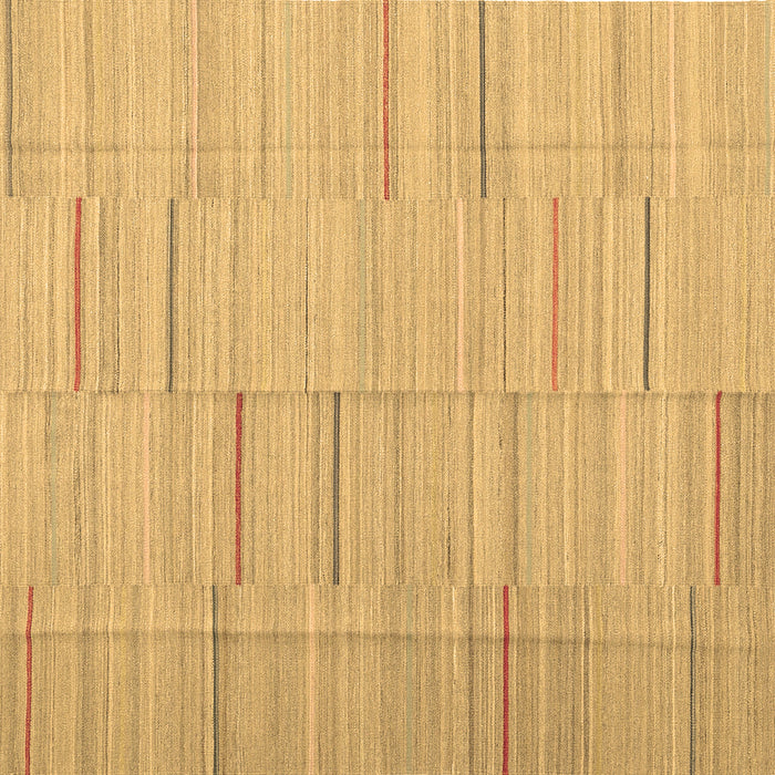 Square Machine Washable Abstract Brown Contemporary Rug, wshcon690brn