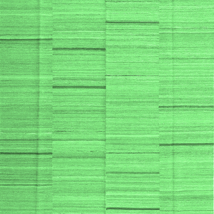 Machine Washable Abstract Emerald Green Contemporary Area Rugs, wshcon690emgrn