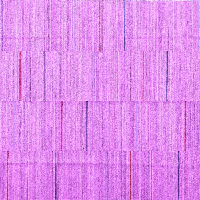 Square Abstract Purple Contemporary Rug, con690pur