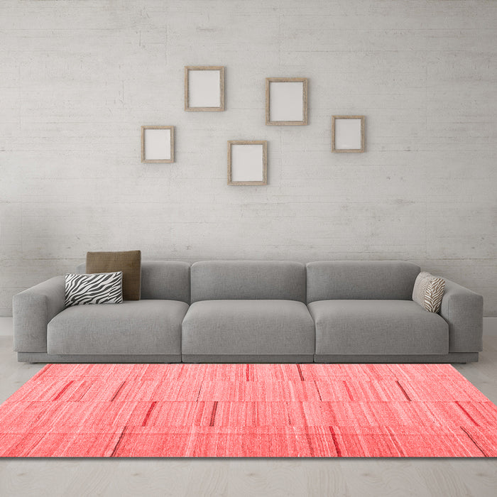 Contemporary Red Washable Rugs
